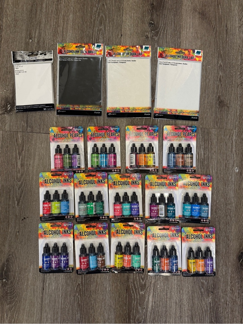 Alcohol Inks and Alcohol Pearls Craft Ink Set 42 Ink - Assorted Colors